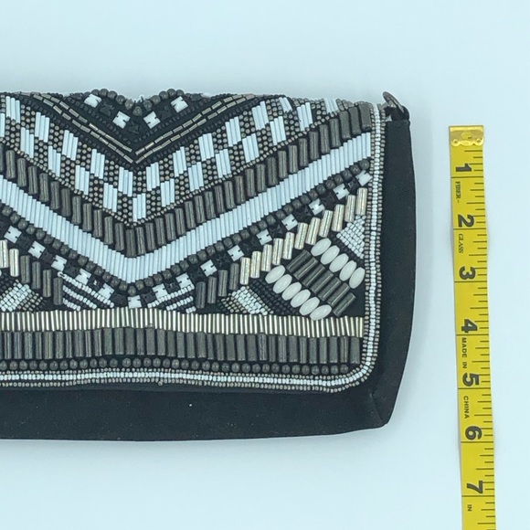 ‼️SALE‼️ 🌟✨HPx3✨ 🌟H&M Art Deco Glam Beaded Purse with Chain Strap, NWT - Picture 9 of 12